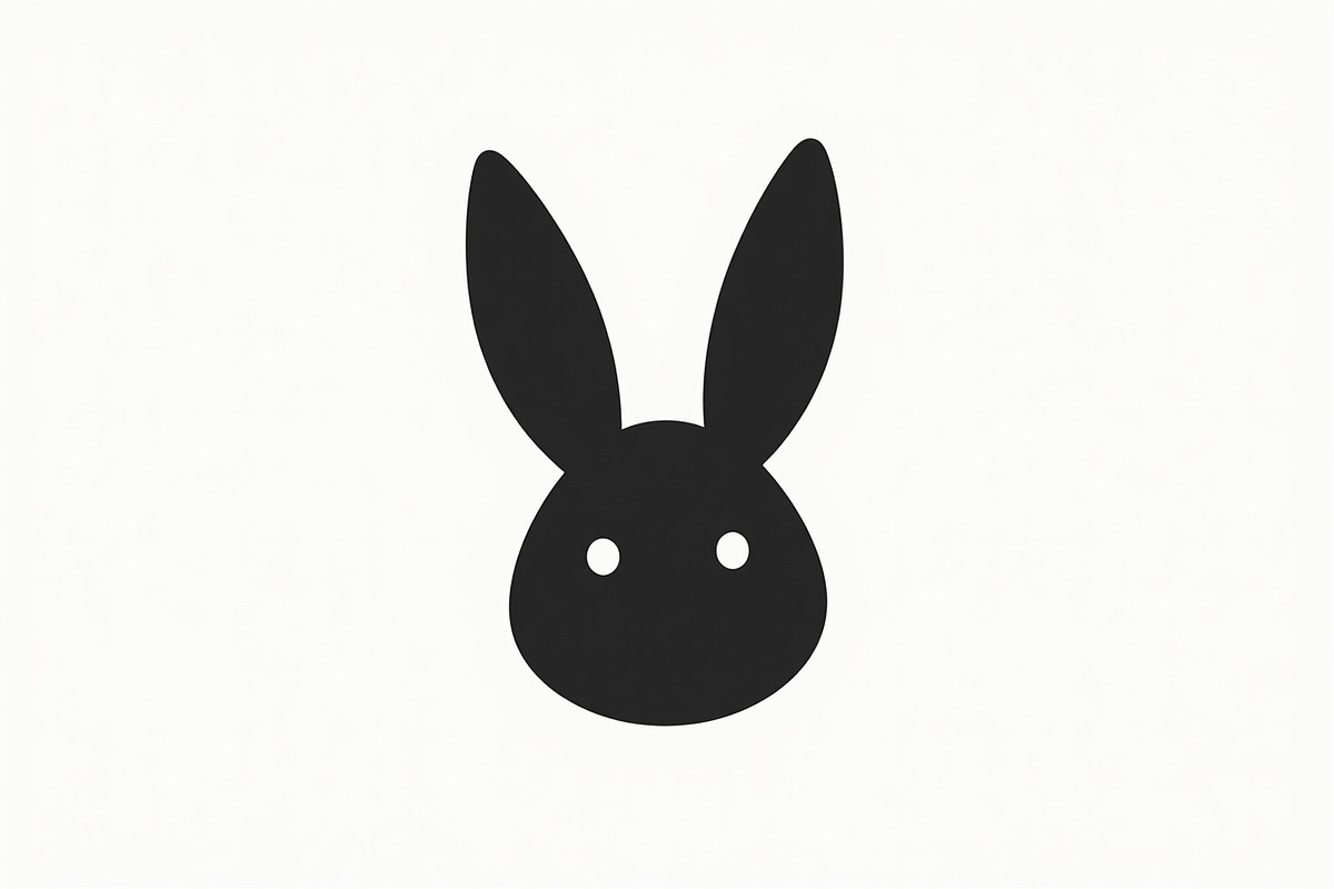 Cute Bunny Head Silhouette Set, an Illustration by BIPLOB EXPERT (Photo 7 of 7)