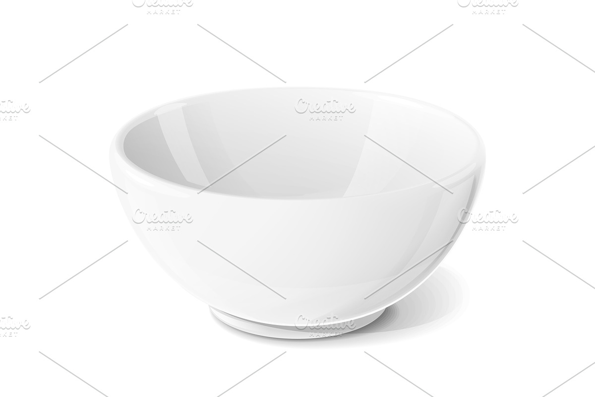 Ceramic bowl for food., a Food Illustration by Aleksangel
