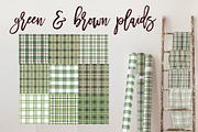 Watercolor Green & Brown Plaids, a Pattern Graphic by DailyMiracleDigitals,LLC (Thumbnail 8 of 8)