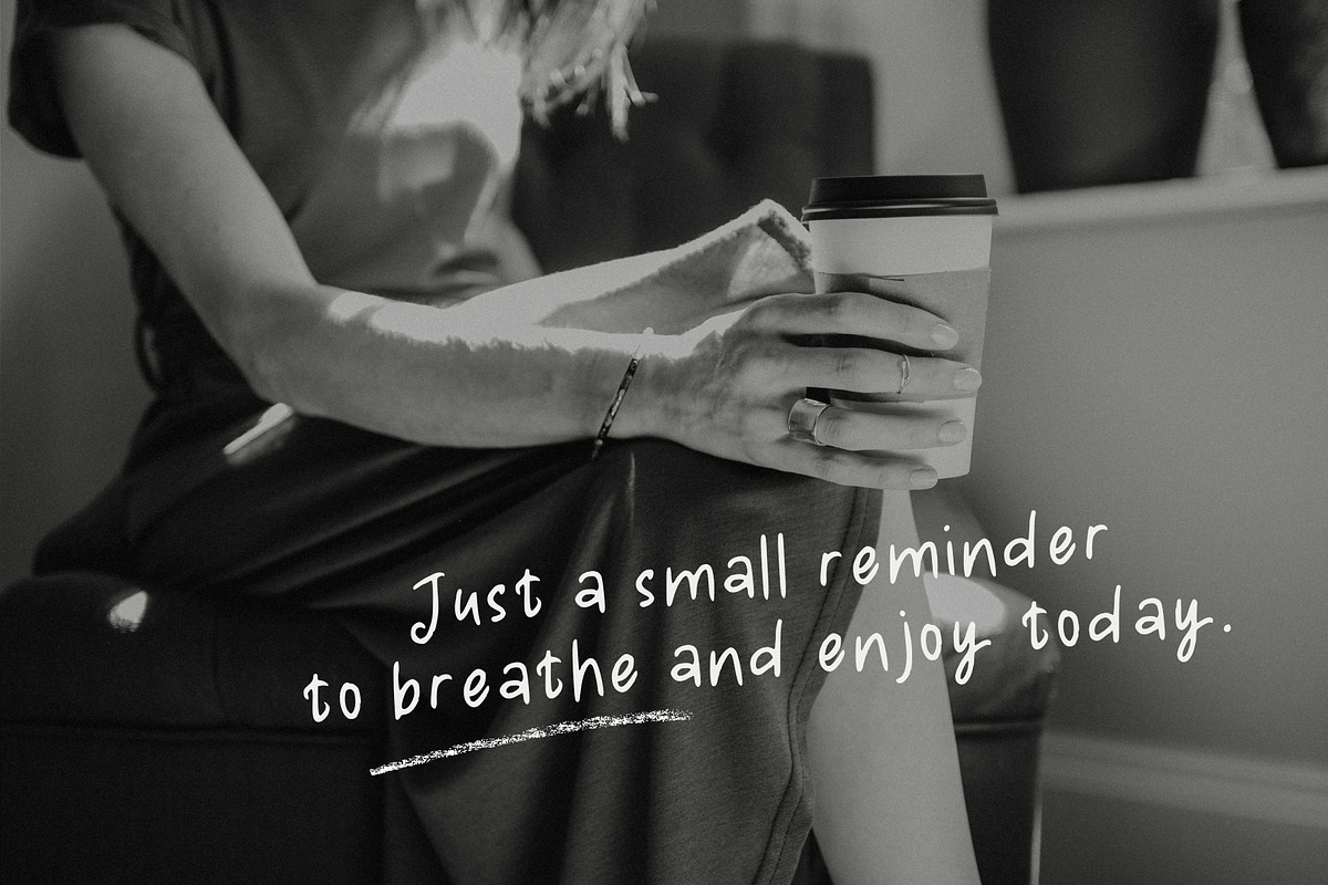 Small Talk. Casual Handwritten Font, a Handwritten Font by PaperJamLab (Photo 4 of 10)