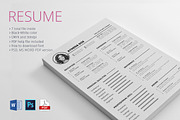 Resume With MS Word, a Resume Template by Rongmistiry (Thumbnail 1 of 4)