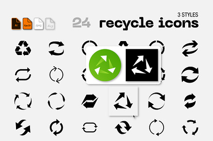 24 Recycle Icons