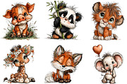 Baby Animal Clipart, an Illustration by DreamArtGraphic (Thumbnail 3 of 3)