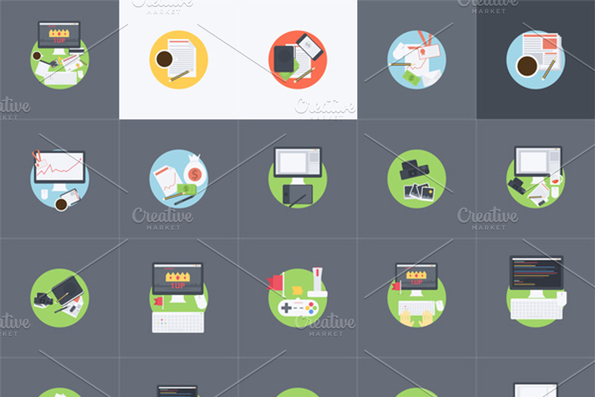 20 Flat illustrations, an Education Illustration by Nerokanji_Designs (Photo 2 of 2)