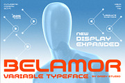 Belamor - Futuristic Variable Font, a Sans Serif Font by Drizy (Thumbnail 1 of 10)