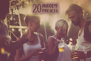 20 Moody Lightroom Presets Pack