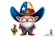 Texas Gnome Sublimation PNG Bundle, a Graphic by Clipart Bloom (Thumbnail 2 of 11)