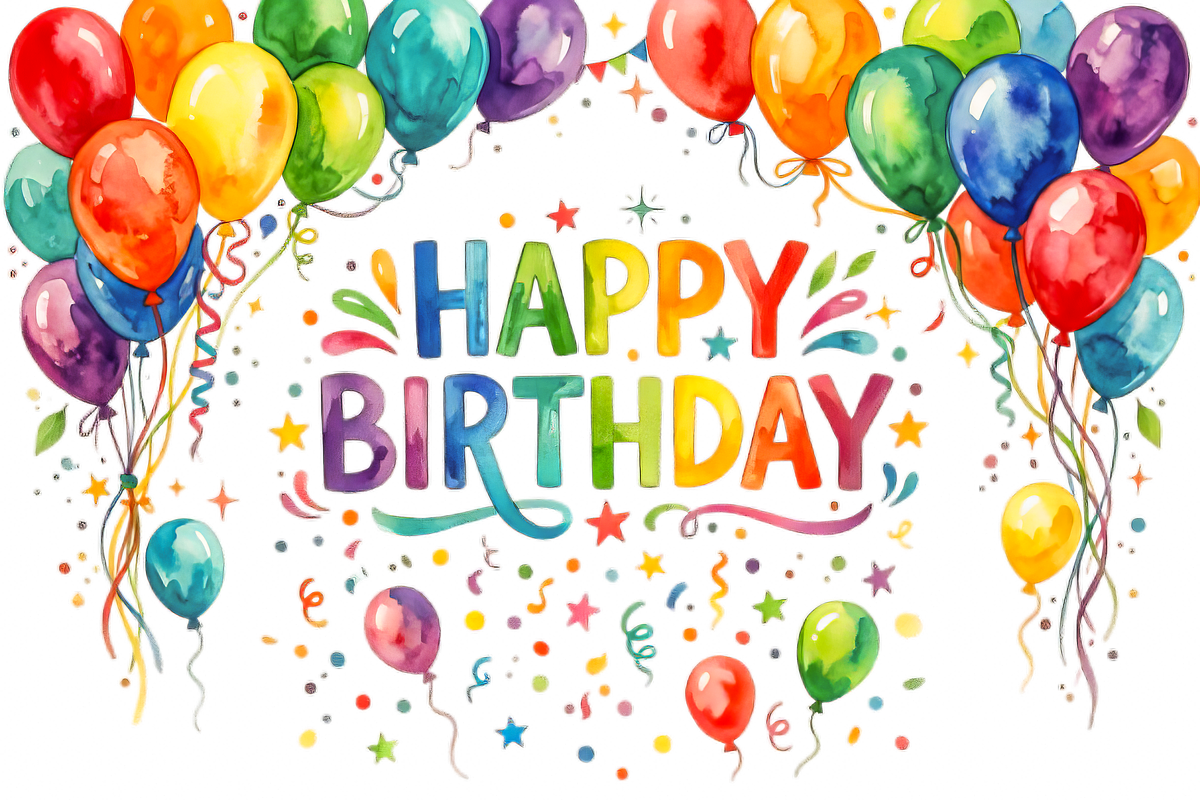 Happy Birthday to you text Clipart, a Decorative Illustration by VetalStock (Photo 5 of 12)