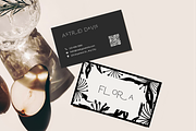 Floral Business Card Template Canva, a Business Card Template by LePosey Studio (Thumbnail 1 of 7)