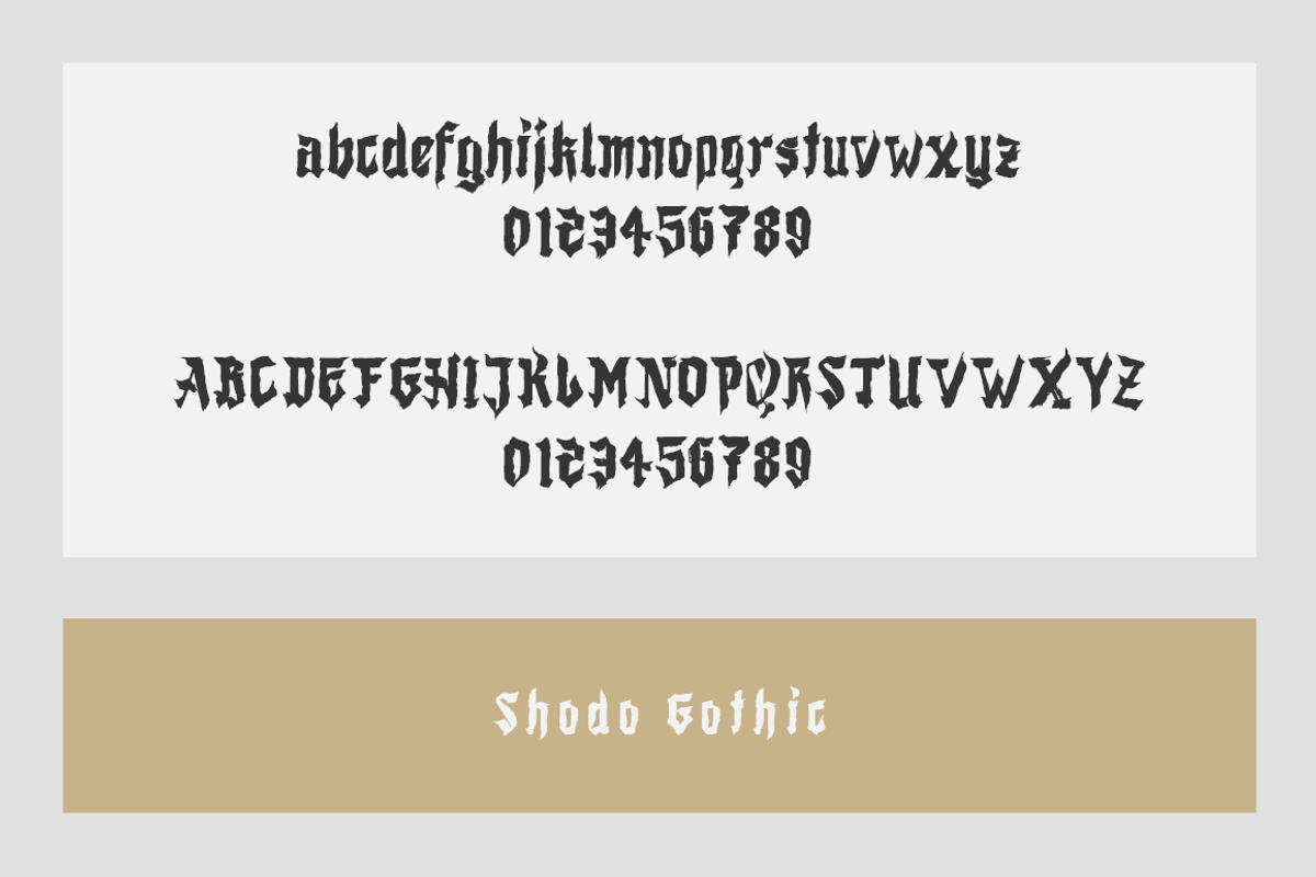 Shodo Gothic preview 7