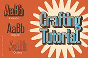 Dozed 3D, a Sans Serif Font by Craft Supply Co. (Thumbnail 6 of 8)