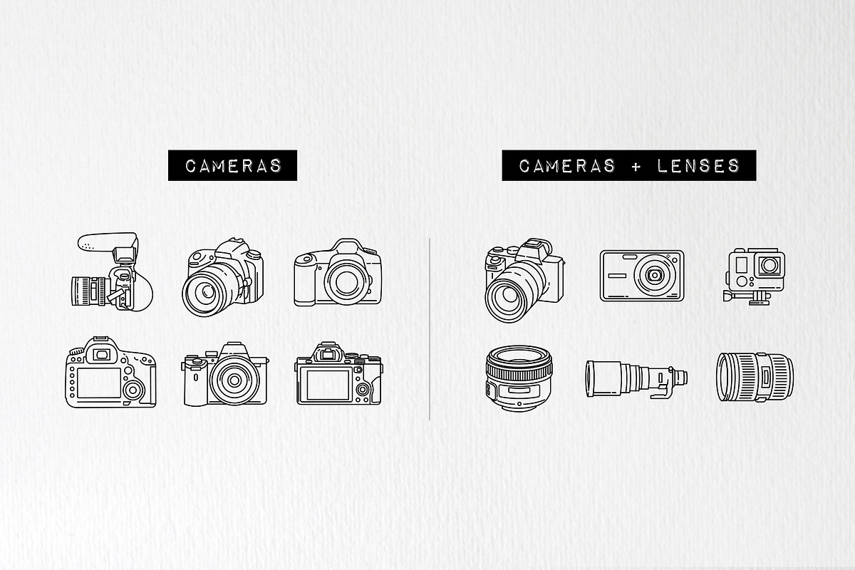 Camera & Photography Icons Pack, an Outline Icon by Hatch Design Workshop (Photo 4 of 9)