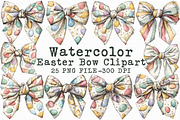 Easter Bow Clipart Bundle, an Illustration by Libby Wishes (Thumbnail 1 of 7)