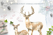 Christmas Watercolor Woodland, an Animal Illustration by Catherine Wheel (Thumbnail 10 of 22)