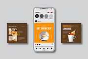 Coffee Shop Instagram Post, a Social Media Template by MightyDesign (Thumbnail 2 of 7)