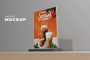 Table tent mockup