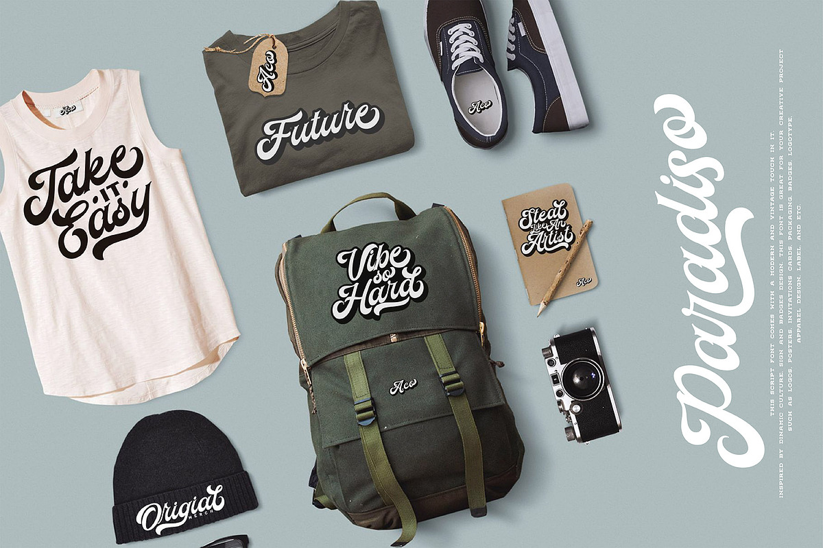 Paradiso Bold Script, a Script Font by ngene (Photo 8 of 11)