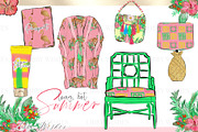 Palm Springs Tropical Clipart, an Animal Illustration by Libby Wishes (Thumbnail 6 of 19)