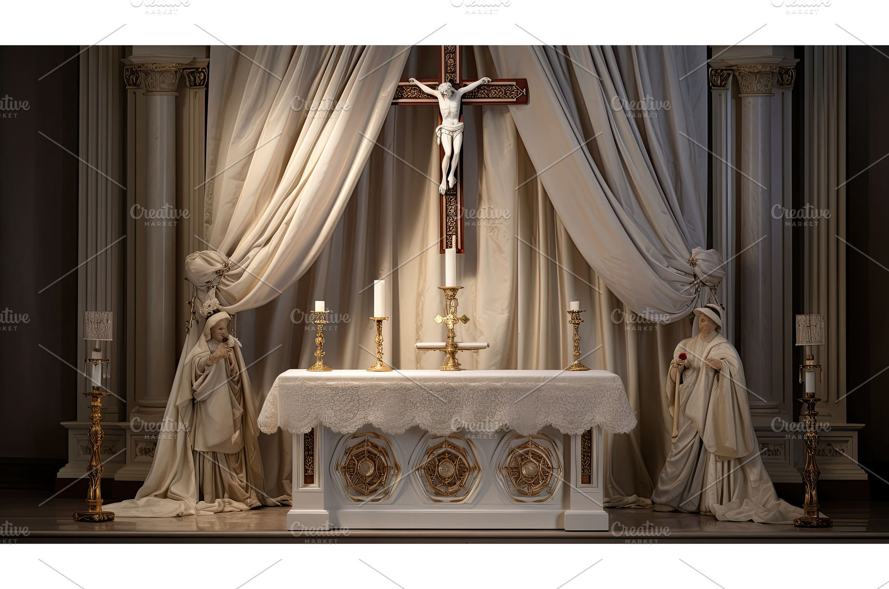 vestments catholic altar ai, a Nature Photo by pikepicture