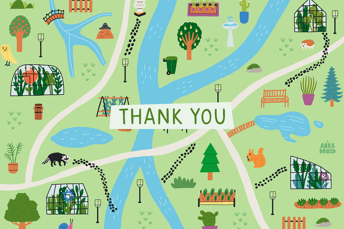 Botanical Garden Map, a Decorative Illustration by AnkaDrozd (Photo 11 of 11)