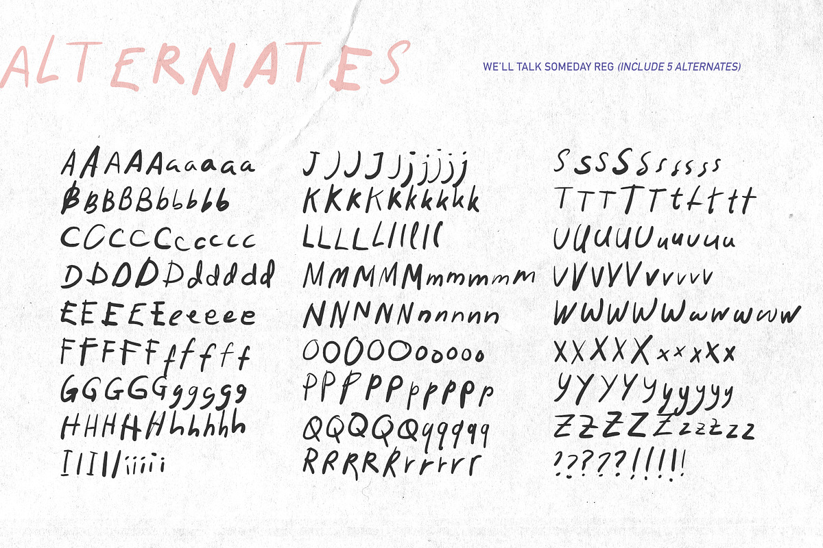 We'll Talk Someday Messy Handwritten, a Handwritten Font by Perplexitics (Photo 3 of 13)