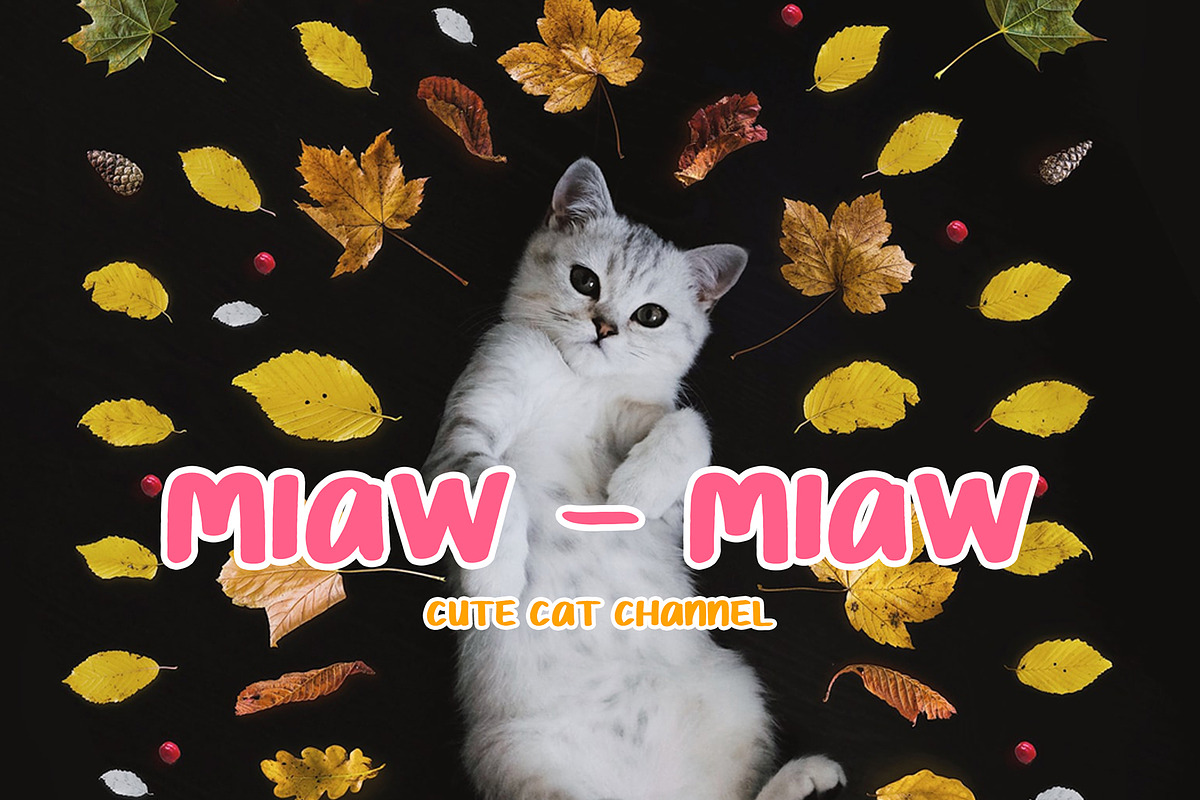 Chimoly Cute Display Font preview 2