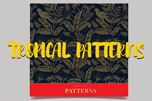 Tropical Patterns Light Brown