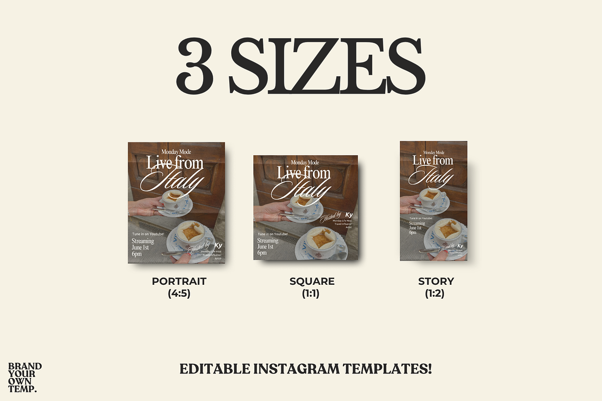 Podcast Instagram Template, a Templates & Theme by BYOTstudios (Photo 3 of 10)
