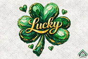 Brushstroke St Patrick's Day, an Illustration by Craft Nest (Thumbnail 2 of 6)
