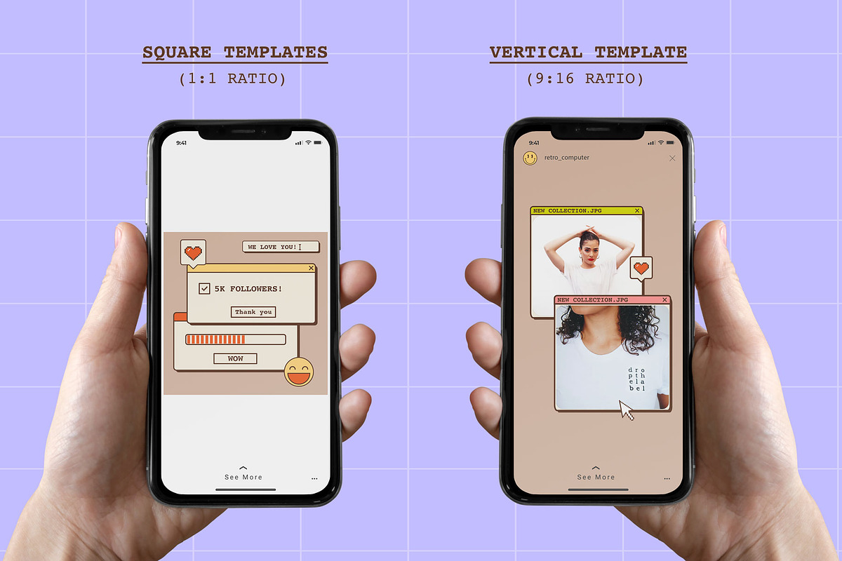 Old Computer Canva Instagram Templates preview 3