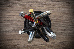 Assorted Pens in Desktop Holder, a Business Photo by Davizro's Market
