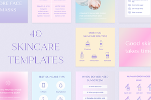 Skincare Instagram Templates | Canva