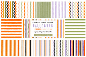 Halloween Striped Background, a Seasonal Illustration by CreationArt