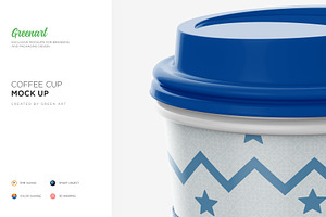 Coffee Cup With Sleeve-3 PSD Mockup