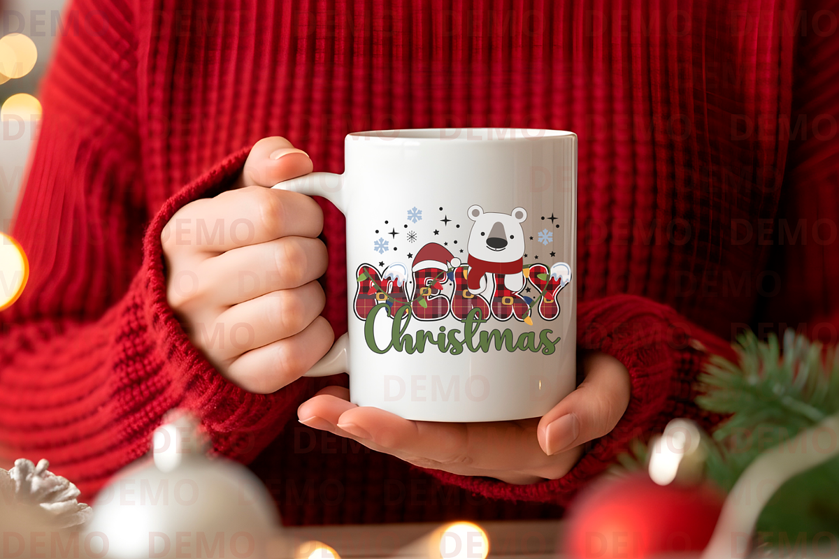 Holiday Mug Mockup 11oz Winter Scene, a Cups & Container Mockup by animatizmagix (Photo 3 of 4)