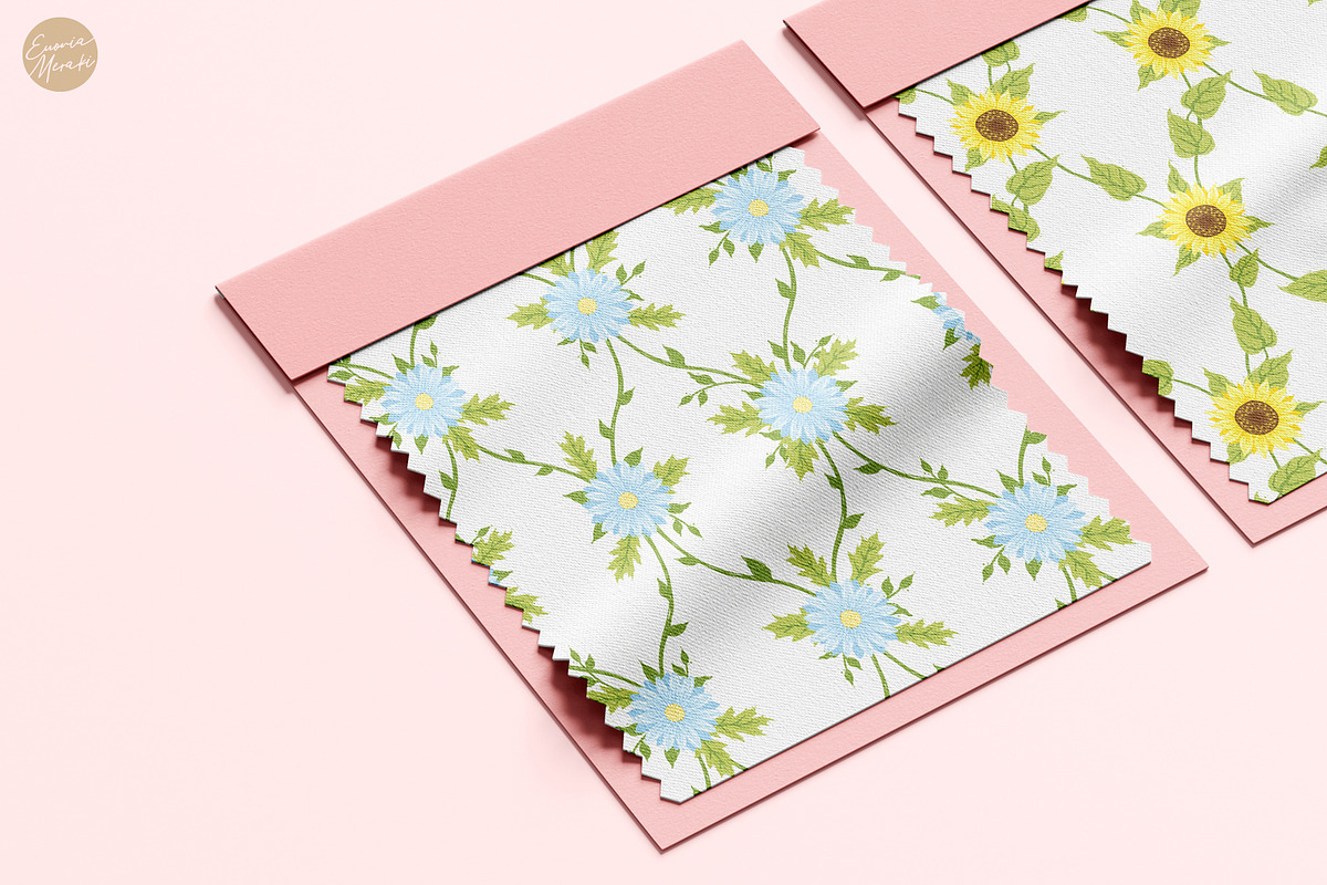 Cottagecore Pattern 20 Flower Vine, a Pattern Graphic by Euonia Meraki (Photo 10 of 21)