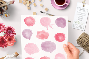 Watercolor Love Valentine Graphics