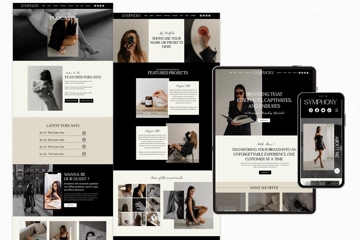 Luxury Wix Website Template, a Wix Template by AdvertFox (Photo 4 of 10)