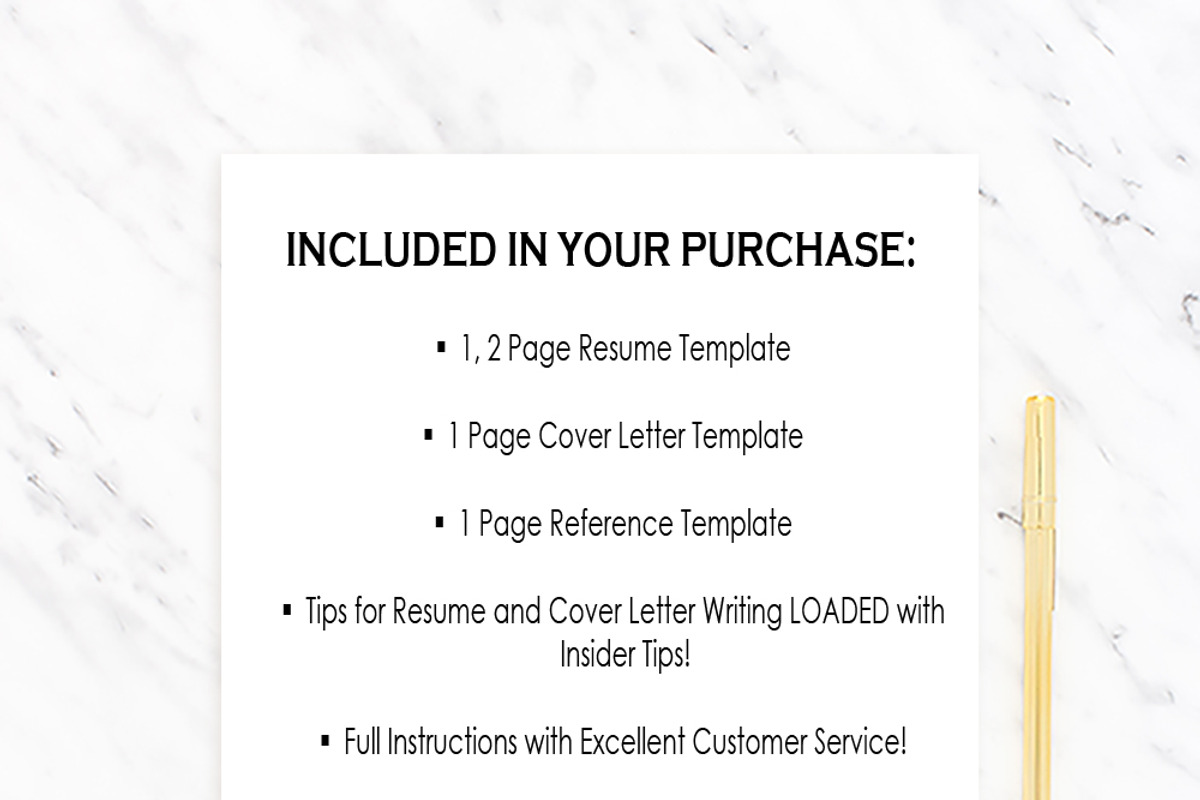 Resume Template Gwyneth, a Resume Template by Resume Template Shoppe (Photo 5 of 5)