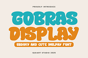 Gobras Display - Groovy Font, a Sans Serif Font by Iqsiart Studio (Thumbnail 1 of 6)
