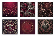 Burgundy and Black Glitter Digital, an Illustration by CreationArt (Thumbnail 5 of 5)
