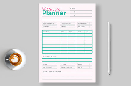 Fitness Planner for Daily Workout