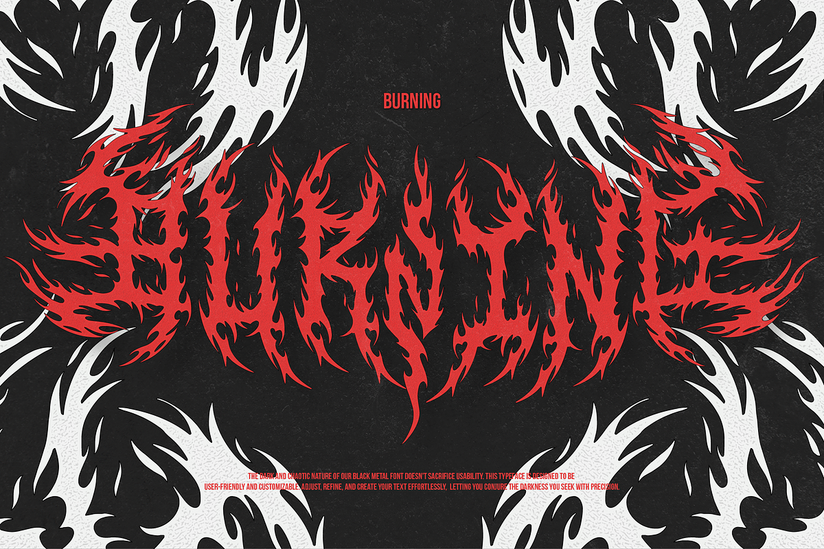Vornath | Black Metal Font, a Blackletter Font by Denustudios (Photo 2 of 12)