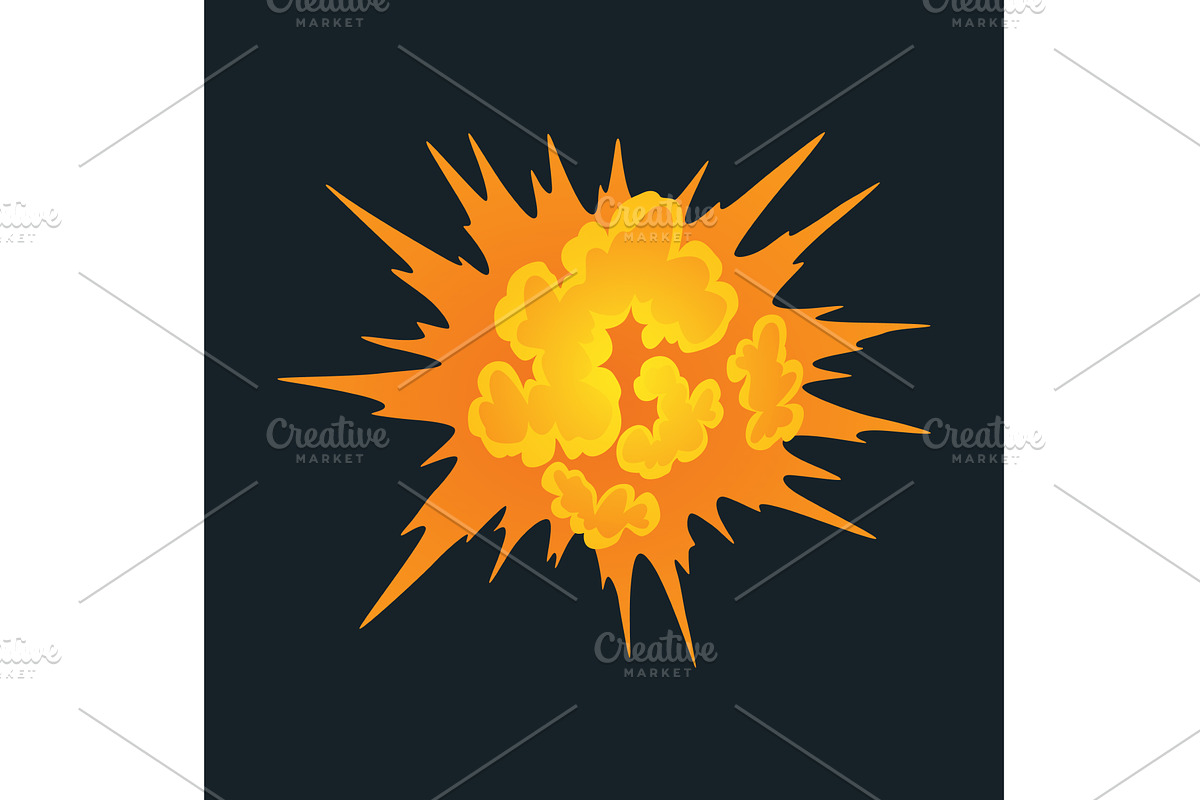 Explosion animation. Animation, an Illustration by Things for designers