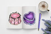 Retro Cakes KDP Coloring Book, a Food Illustration by The GG Shop (Thumbnail 4 of 6)