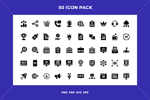 Marketing campaign icons, an Outline Icon by Wencory