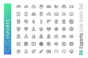Esports Line Icons Set, an Outline Icon by Voysla's Shop (Thumbnail 2 of 4)
