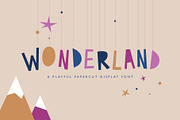 Wonderland | Papercut style Font, a Serif Font by Laura Ingham (Thumbnail 1 of 7)