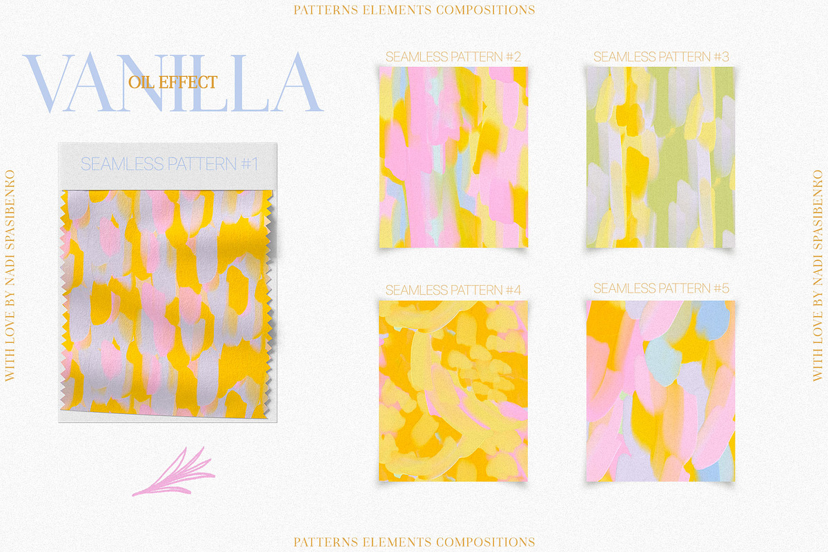 Vanilla Abstract || Oil Effect Set, a Wallpaper Graphic by nadispasibenko (Photo 4 of 10)