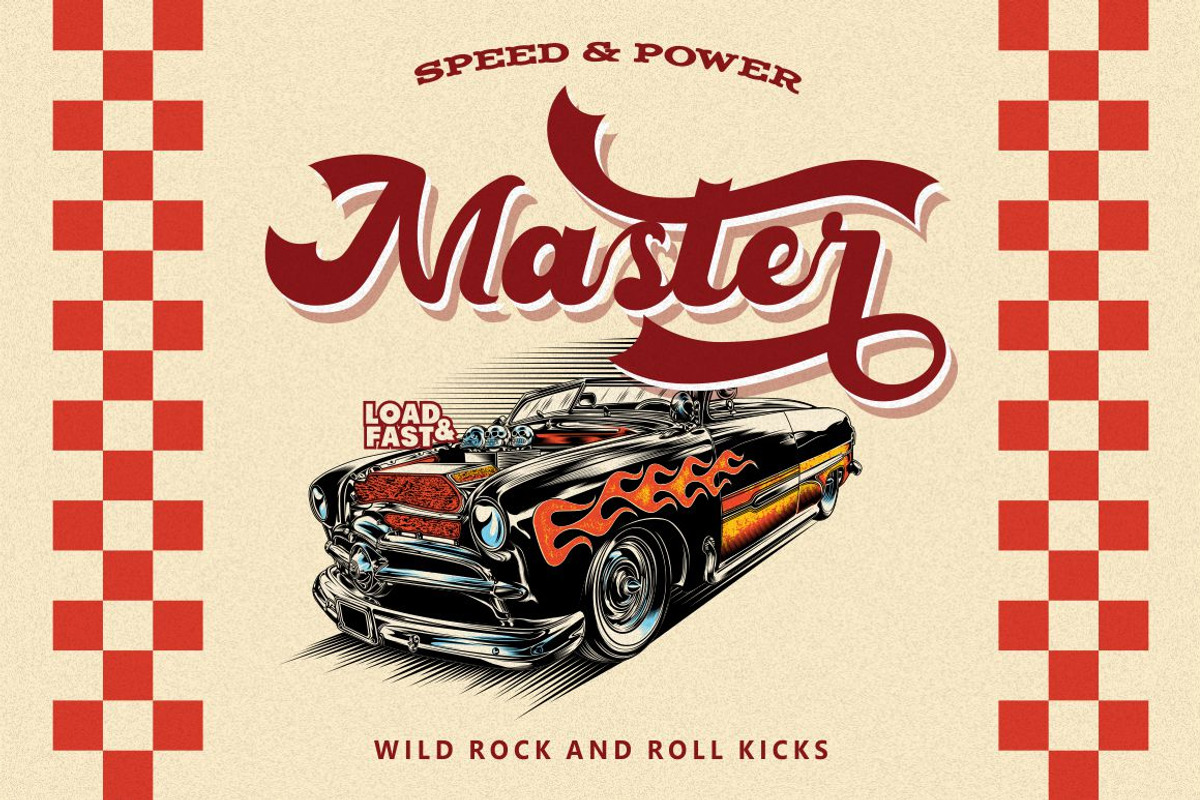 Grandtown - Bold Retro Script, a Script Font by PutraCetol Studio (Photo 4 of 12)